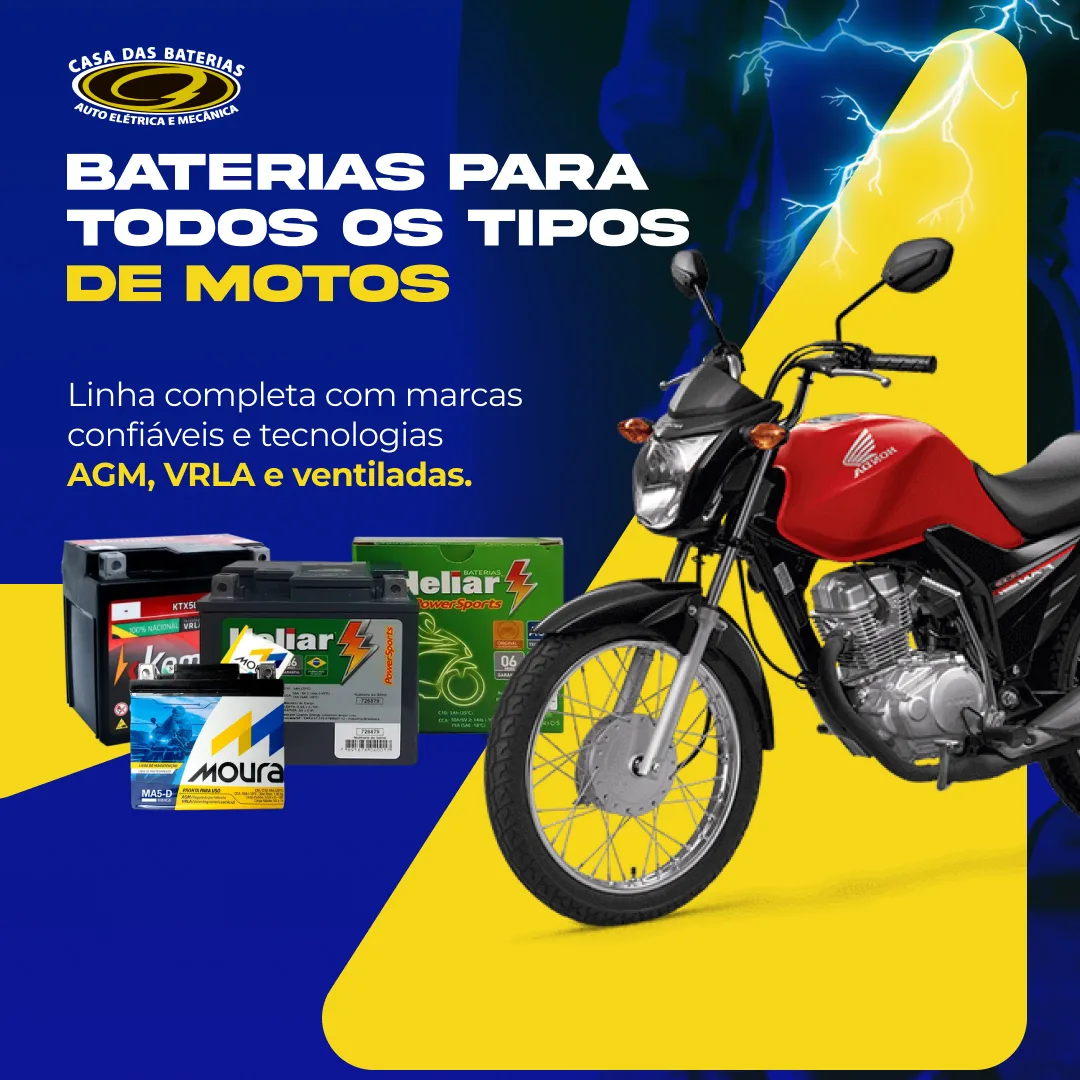 Baterias para motos em Criciúma